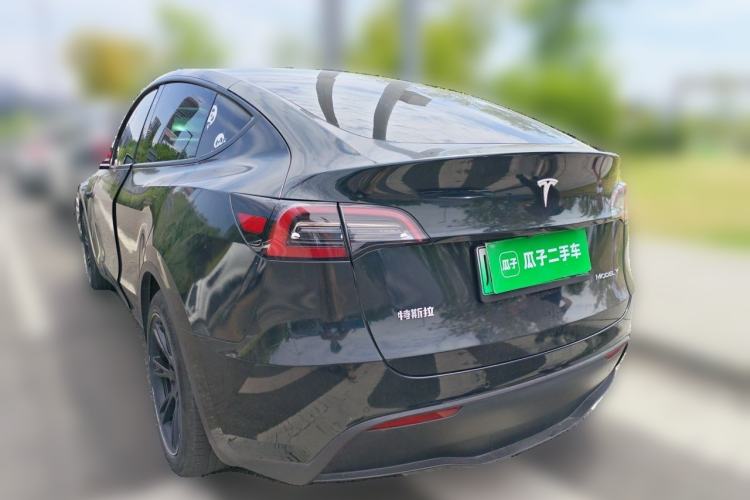 Used Tesla Model Y 2021 Standard Range Rear-Wheel Drive Version Rear Left 45 Deg