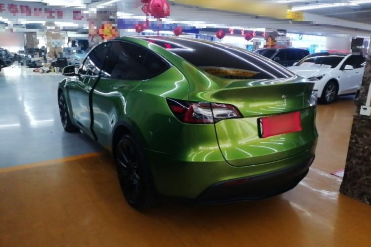 Used Tesla Model Y 2021 Long-Range All-Wheel-Drive Version 3D7 Rear Left 45 Deg