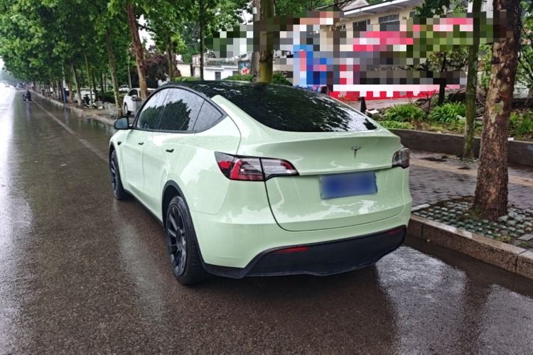 Used Tesla Model Y 2021 Standard Range Rear-Wheel Drive Version Rear Left 45 Deg