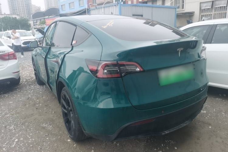 Used Tesla Model Y 2021 Long-Range All-Wheel-Drive Version Rear Left 45 Deg