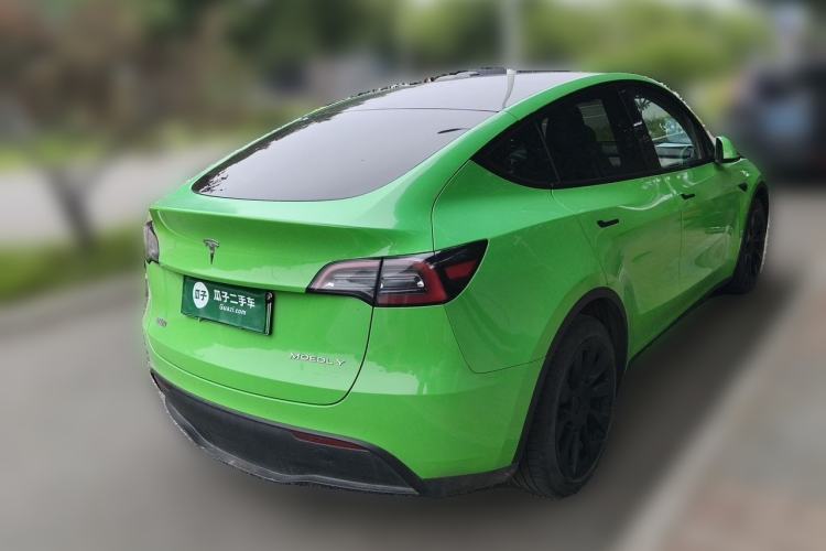 Used Tesla Model Y 2021 Standard Range Rear-Wheel Drive Version Rear Right 45 Deg
