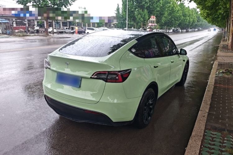 Used Tesla Model Y 2021 Standard Range Rear-Wheel Drive Version Rear Right 45 Deg
