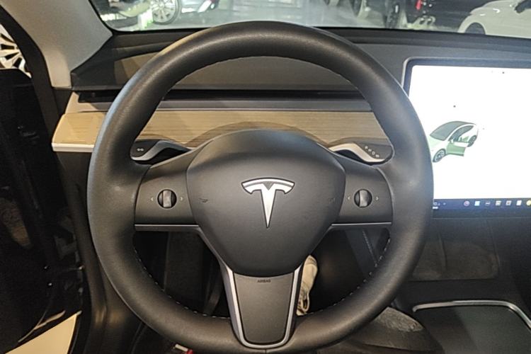Used Tesla Model Y 2021 Standard Range Rear-Wheel Drive Version Steering Wheel
