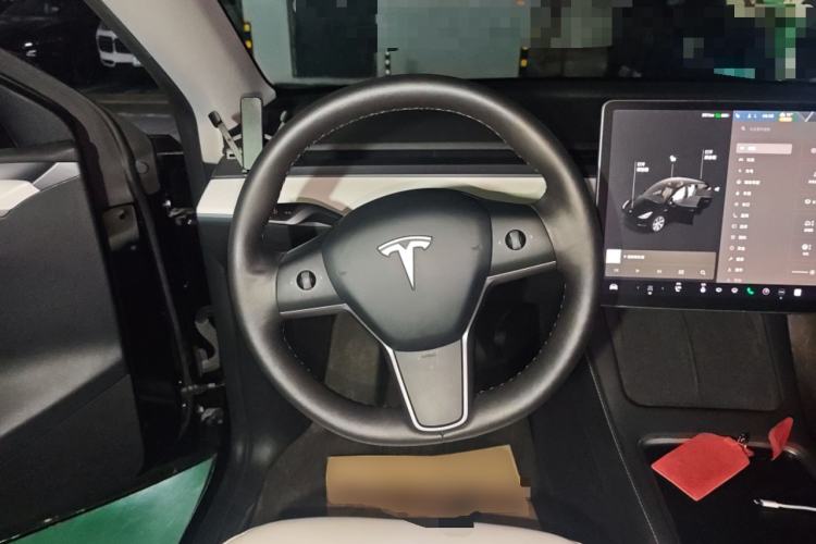 Used Tesla Model Y 2021 Standard Range Rear-Wheel Drive Version Steering Wheel