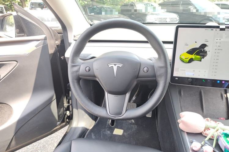 Used Tesla Model Y 2021 Standard Range Rear-Wheel Drive Version Steering Wheel