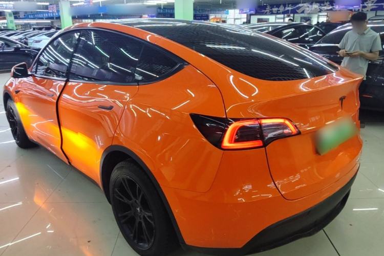 Used Tesla Model Y 2021 Long-Range All-Wheel-Drive Version Rear Left 45 Deg