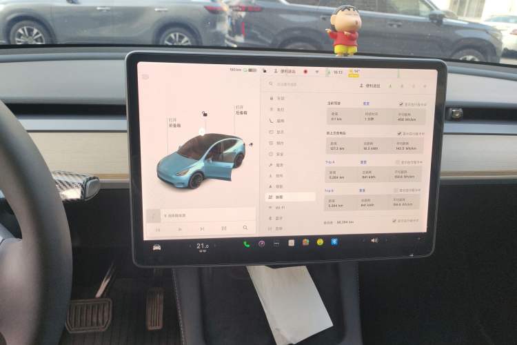 Used Tesla Model Y 2021 Standard Range Rear-Wheel Drive Version Audio And AC Panel