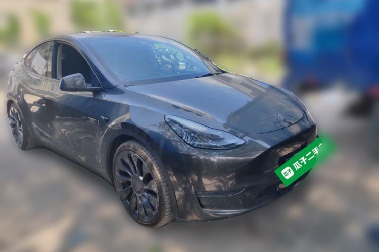 Used Tesla Model Y 2021 Performance High-Performance All-Wheel-Drive Version Front Right 45 Deg