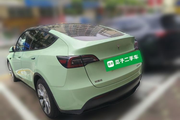 Used Tesla Model Y 2021 Standard Range Rear-Wheel Drive Version Rear Left 45 Deg