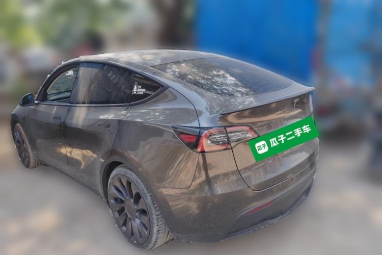 Used Tesla Model Y 2021 Performance High-Performance All-Wheel-Drive Version Rear Left 45 Deg