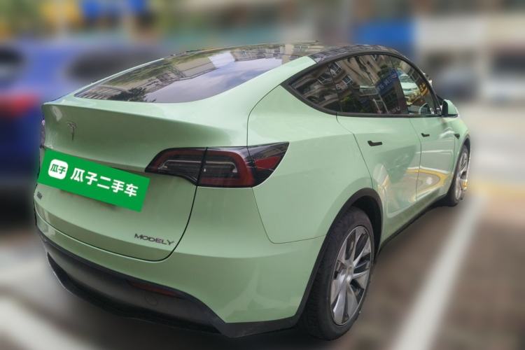 Used Tesla Model Y 2021 Standard Range Rear-Wheel Drive Version Rear Right 45 Deg