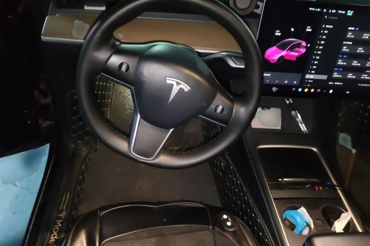 Used Tesla Model Y 2021 Standard Range Rear-Wheel Drive Version Steering Wheel