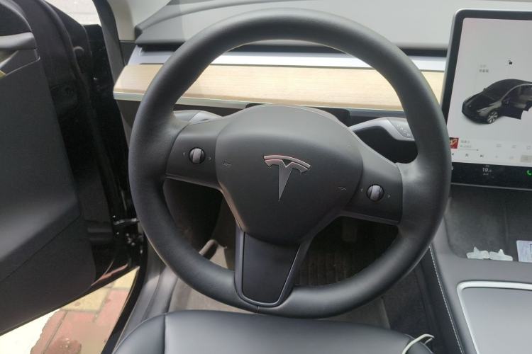 Used Tesla Model Y 2021 Standard Range Rear-Wheel Drive Version Steering Wheel