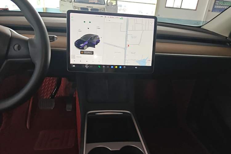 Used Tesla Model Y 2021 Standard Range Rear-Wheel Drive Version Audio And AC Panel