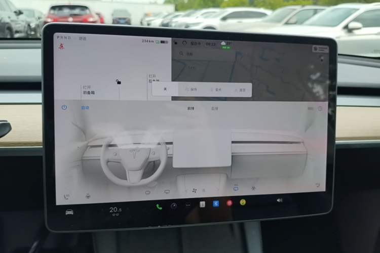 Used Tesla Model Y 2021 Standard Range Rear-Wheel Drive Version Audio And AC Panel