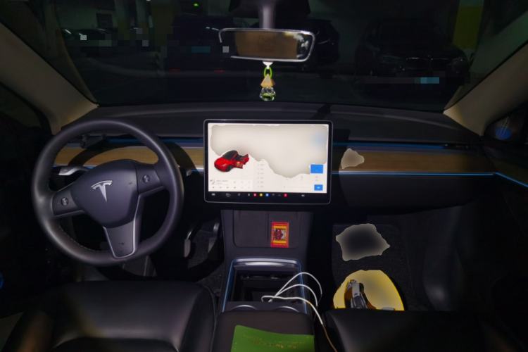Used Tesla Model Y 2021 Standard Range Rear-Wheel Drive Version Center Console