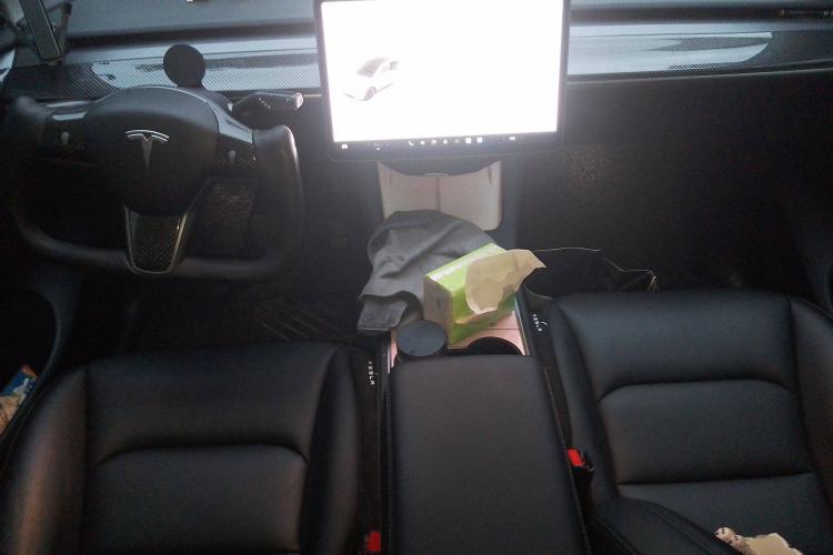 Used Tesla Model Y 2021 Standard Range Rear-Wheel Drive Version Center Console
