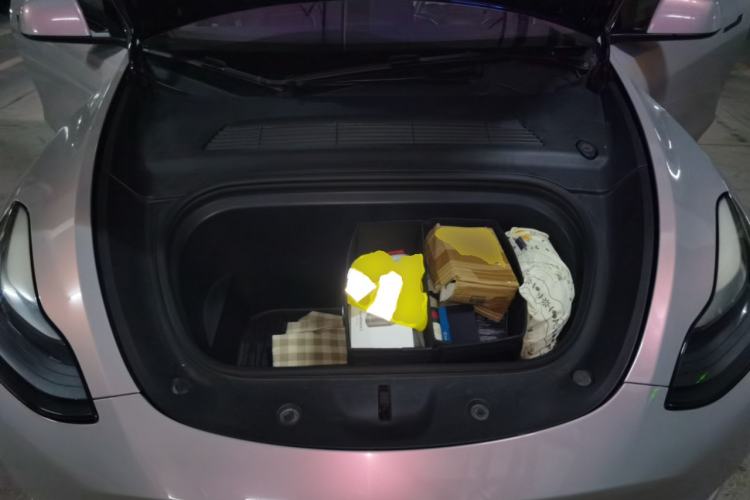 Used Tesla Model Y 2021 Standard Range Rear-Wheel Drive Version Engine Bay