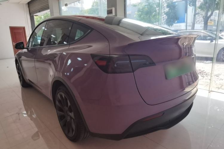 Used Tesla Model Y 2021 Standard Range Rear-Wheel Drive Version Rear Left 45 Deg