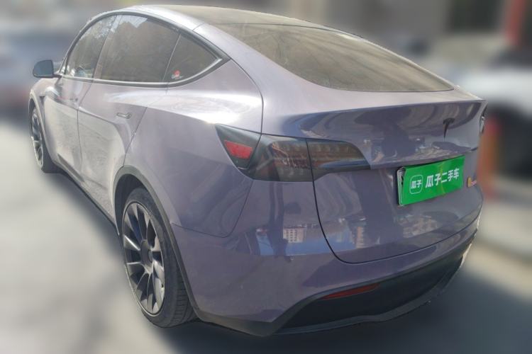 Used Tesla Model Y 2021 Standard Range Rear-Wheel Drive Version Rear Left 45 Deg