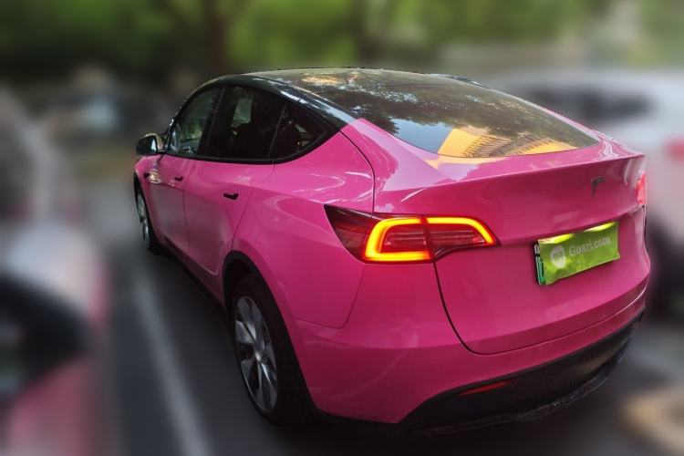 Used Tesla Model Y 2021 Long-Range All-Wheel-Drive Version Rear Left 45 Deg