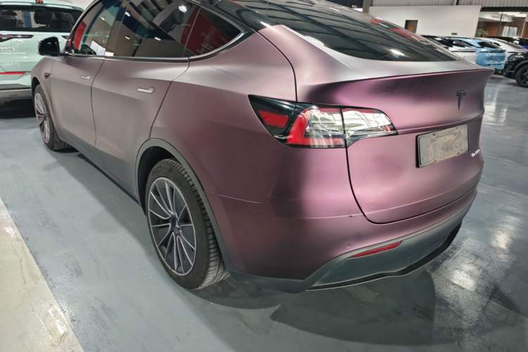 Used Tesla Model Y 2021 Standard Range Rear-Wheel Drive Version Rear Left 45 Deg