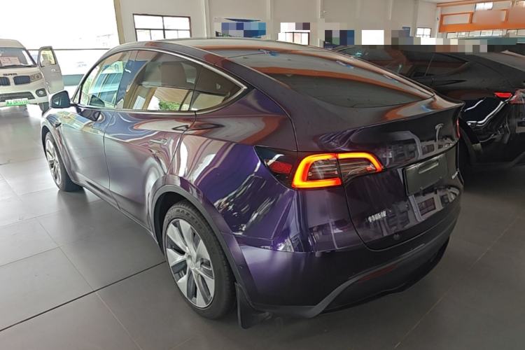 Used Tesla Model Y 2021 Standard Range Rear-Wheel Drive Version Rear Left 45 Deg