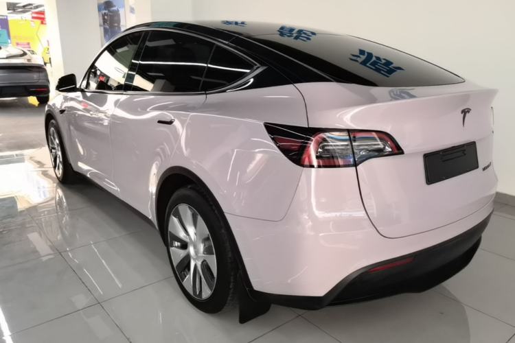 Used Tesla Model Y 2021 Standard Range Rear-Wheel Drive Version Rear Left 45 Deg