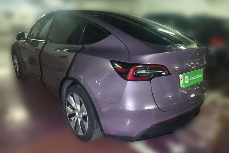 Used Tesla Model Y 2021 Standard Range Rear-Wheel Drive Version Rear Left 45 Deg