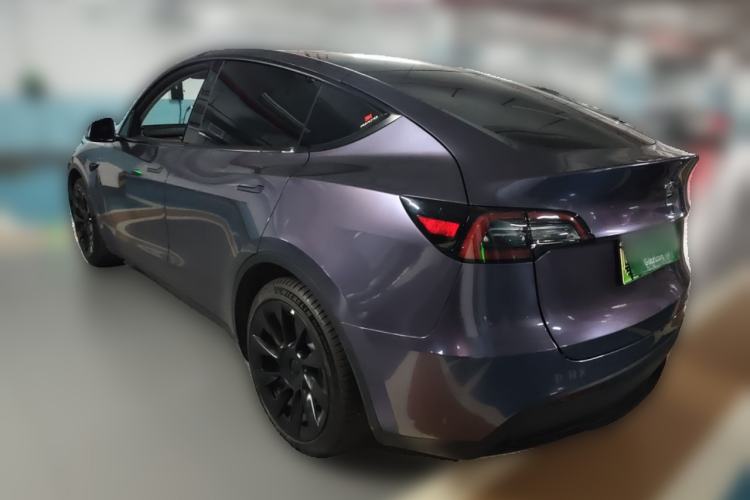 Used Tesla Model Y 2021 Standard Range Rear-Wheel Drive Version Rear Left 45 Deg