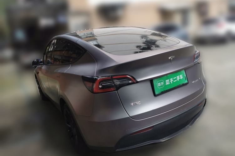 Used Tesla Model Y 2021 Standard Range Rear-Wheel Drive Version Rear Left 45 Deg