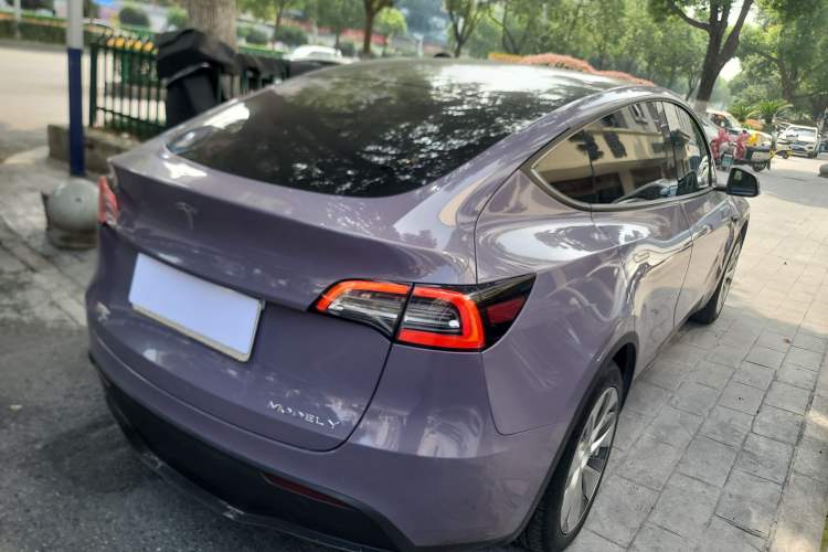 Used Tesla Model Y 2021 Standard Range Rear-Wheel Drive Version Rear Right 45 Deg