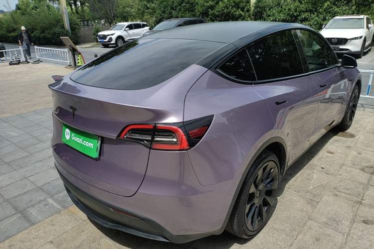 Used Tesla Model Y 2021 Standard Range Rear-Wheel Drive Version Rear Right 45 Deg