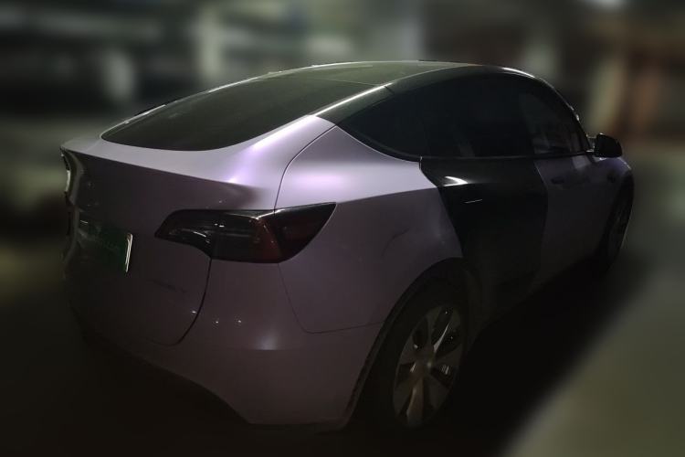 Used Tesla Model Y 2021 Standard Range Rear-Wheel Drive Version Rear Right 45 Deg