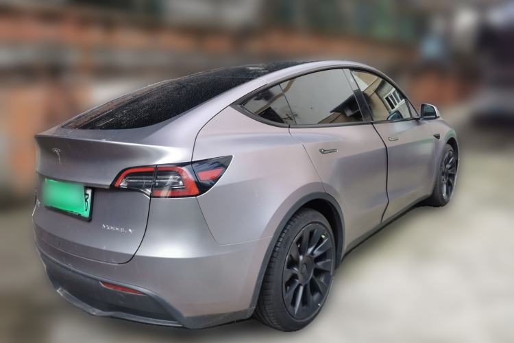 Used Tesla Model Y 2021 Standard Range Rear-Wheel Drive Version Rear Right 45 Deg