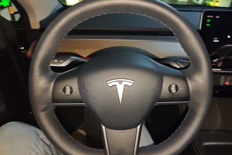 Used Tesla Model Y 2021 Standard Range Rear-Wheel Drive Version Steering Wheel