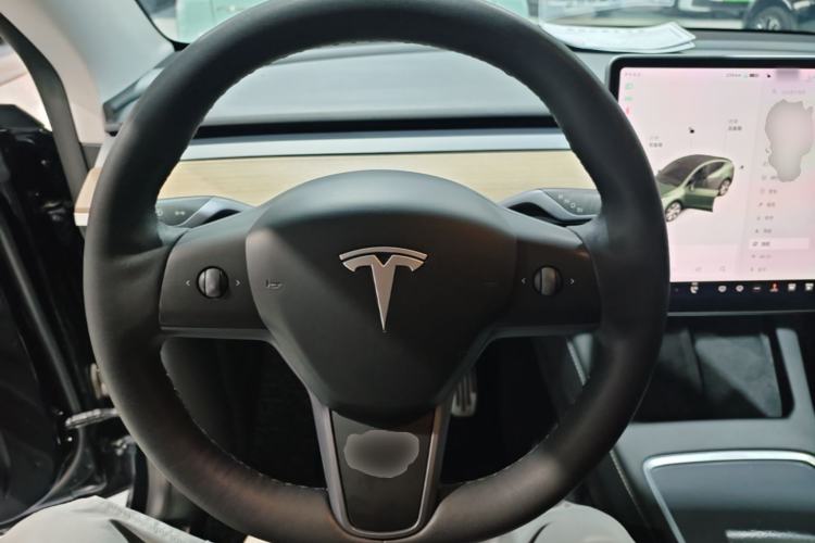 Used Tesla Model Y 2021 Standard Range Rear-Wheel Drive Version Steering Wheel