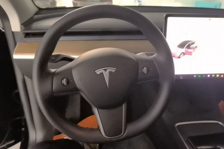 Used Tesla Model Y 2021 Standard Range Rear-Wheel Drive Version Steering Wheel