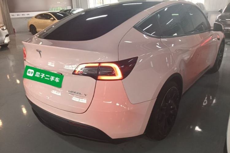 Used Tesla Model Y 2021 Performance High-Performance All-Wheel-Drive Version Rear Right 45 Deg