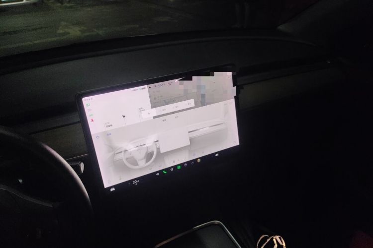 Used Tesla Model Y 2021 Long-Range All-Wheel-Drive Version Audio And AC Panel