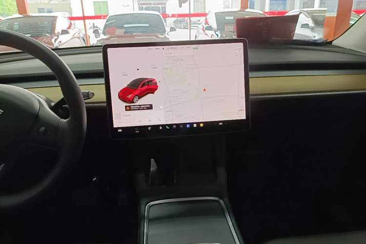 Used Tesla Model Y 2021 Standard Range Rear-Wheel Drive Version Audio And AC Panel