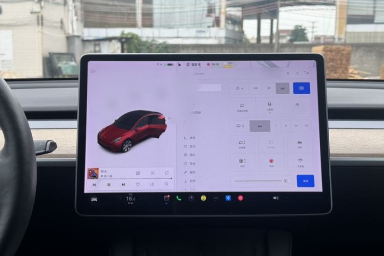 Used Tesla Model Y 2021 Long-Range All-Wheel-Drive Version 3D7 Audio And AC Panel