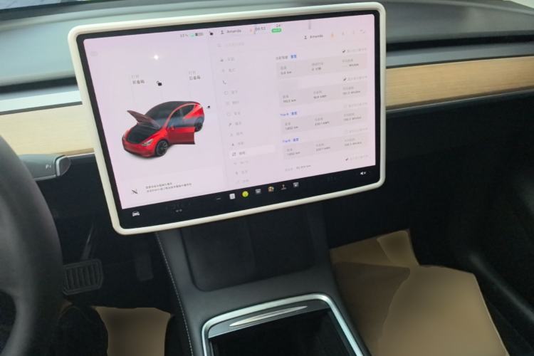 Used Tesla Model Y 2021 Long-Range All-Wheel-Drive Version Center Console