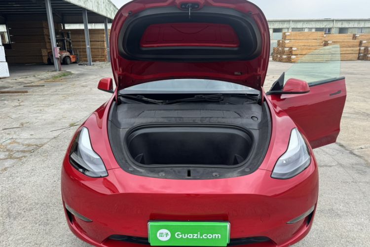 Used Tesla Model Y 2021 Long-Range All-Wheel-Drive Version 3D7 Engine Bay