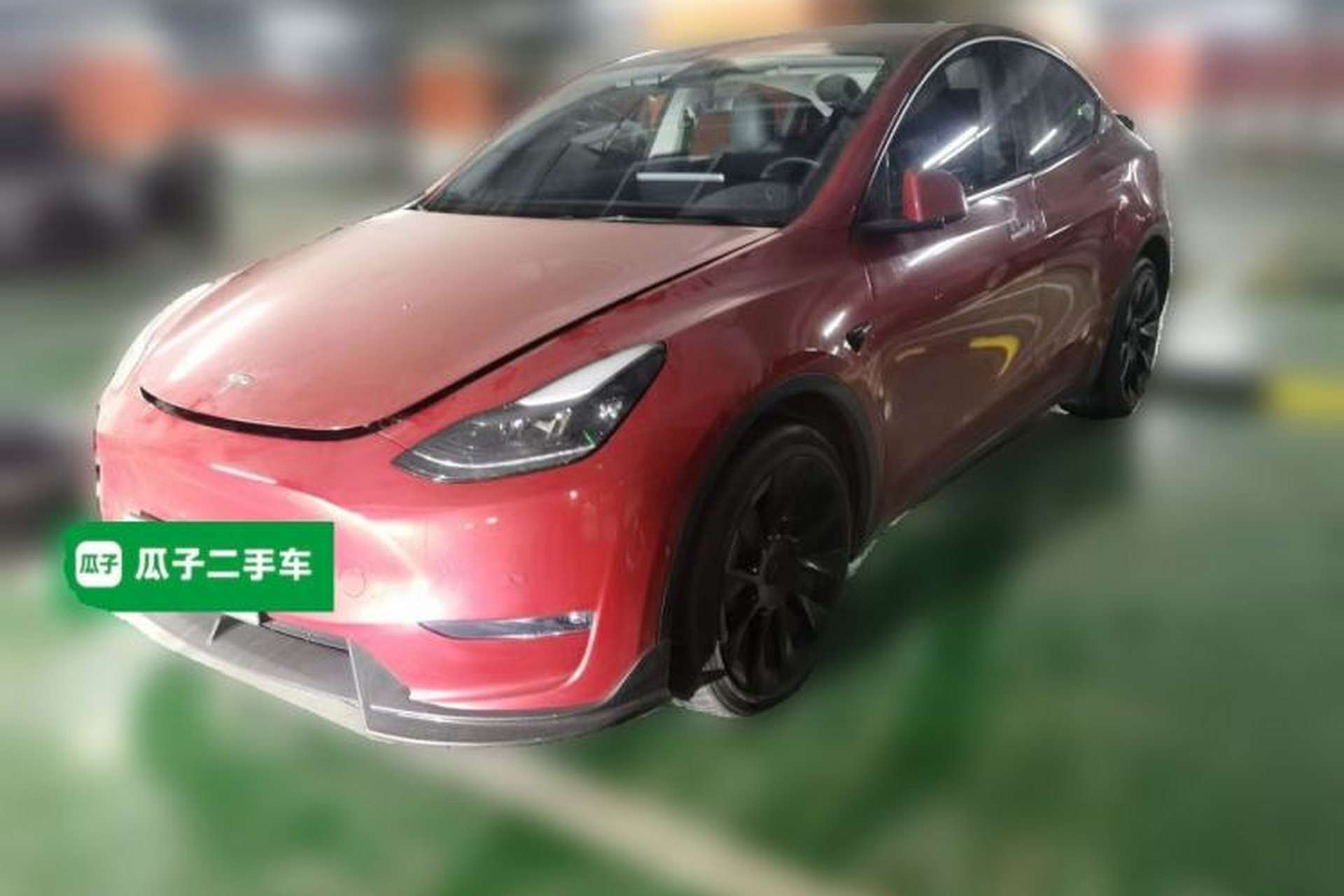 Used Tesla Model Y 2021 Long-Range All-Wheel-Drive Version 3D7 Front Left 45 Deg