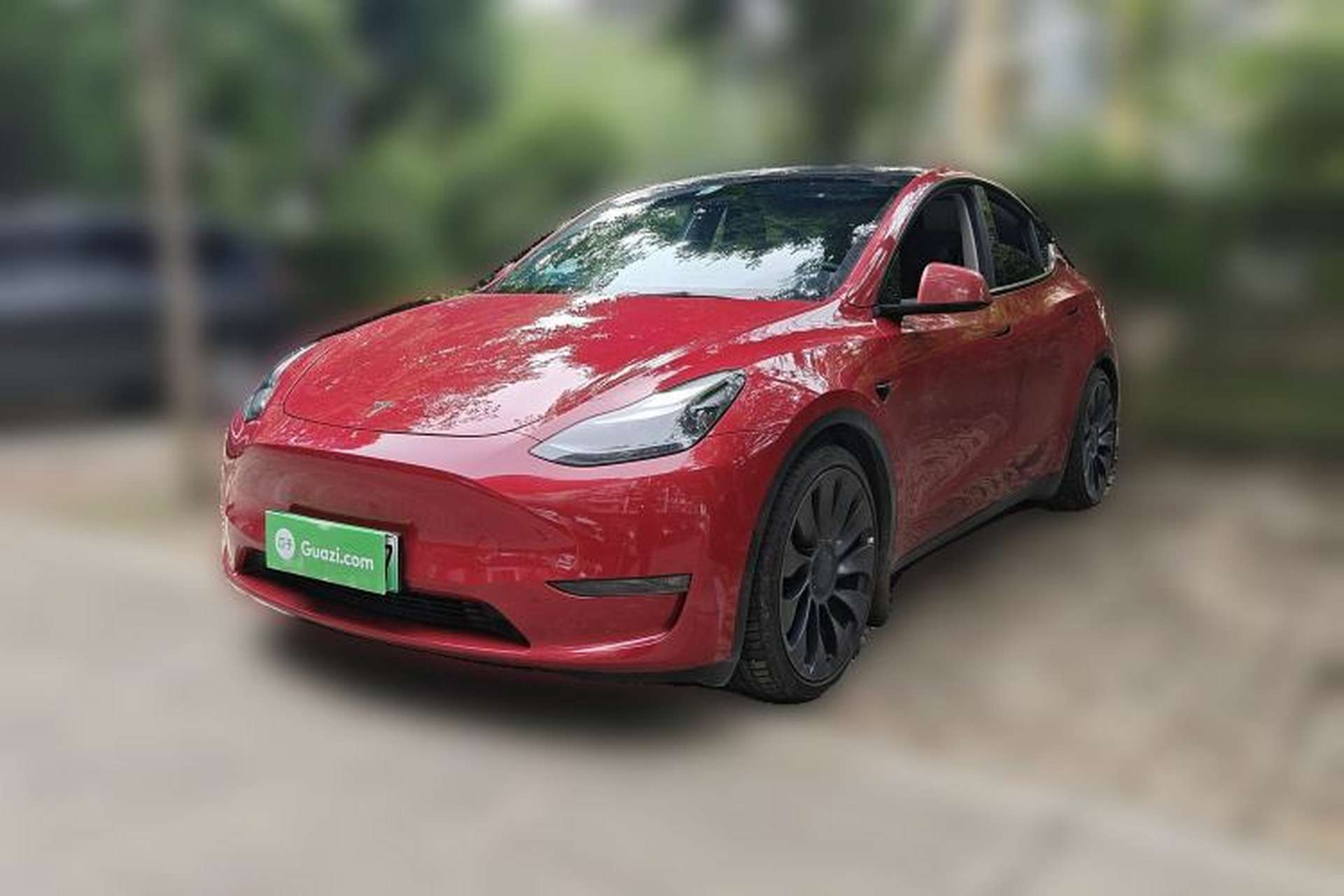 Used Tesla Model Y 2021 Performance High-Performance All-Wheel-Drive Version Front Left 45 Deg