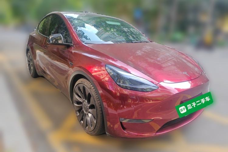 Used Tesla Model Y 2021 Performance High-Performance All-Wheel-Drive Version Front Right 45 Deg