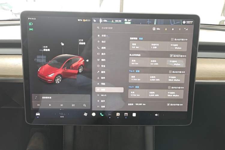 Used Tesla Model Y 2021 Standard Range Rear-Wheel Drive Version Instrument Cluster