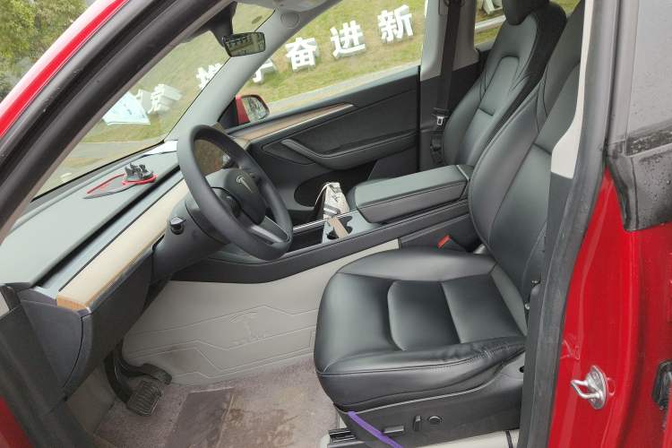 Used Tesla Model Y 2021 Long-Range All-Wheel-Drive Version 3D7 Left Front Seat