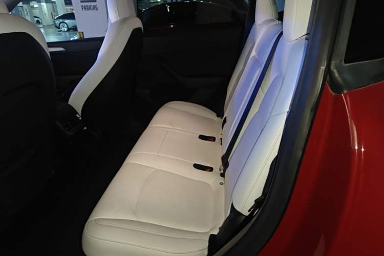 Used Tesla Model Y 2021 Long-Range All-Wheel-Drive Version 3D7 Left Rear Seat